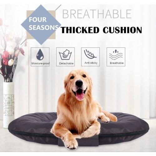 Durable Pet Kennel Removable Mat Thicken Dog Bed Sofa with Cotton Filled Cushion for Puppies Small Medium Large Dogs Cats Bench