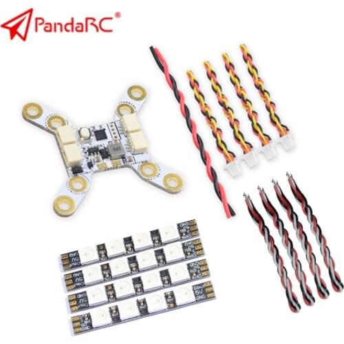 PandaRC LED0539 LED light WS28125V RGB Programmable Highlight Light strip and LED Light Controller LEDCR 2S-6S For RC FPV