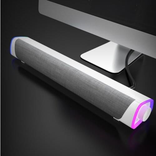 Wired Computer TV Speakers 4D Surround Stereo Subwoofer AUX / Bluetooth Wired Sound Bar For TV Laptop PC Game Home