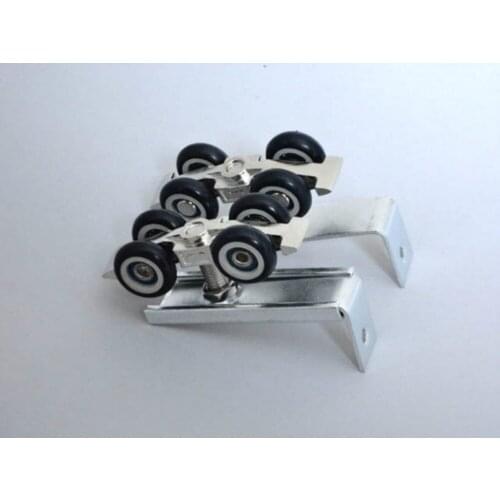 Hardware Slide Doors Pulley, Sliding Doors Hanging Rail Wheel, Small Size, 1 Sets/ ,for One Door/ 30 * 30 Hanging Rail