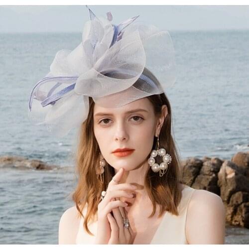 Fedoras Hat Women British Fashion Spring Summer Party Cap Ladies Church Wedding Banquet Hats Female Formal Occasion Caps H6596