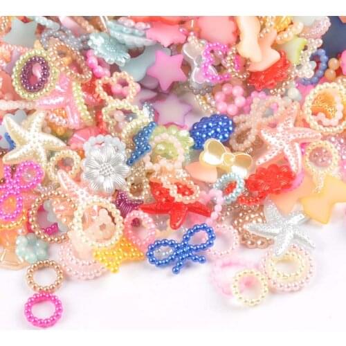 Mixed Flatback Resin Cabochons Crafts And Scrapbooking Embellishments Beads For Diy Decorations Fit Hair Clips Headwear YK0729