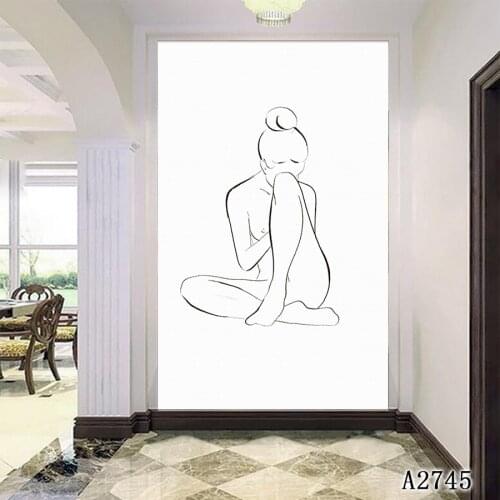 Modern Abstract Oil Painting Print on Canvas Sexy Woman Nude Figure Canvas Art Printing Painting Wall Art Picture for Home Decor