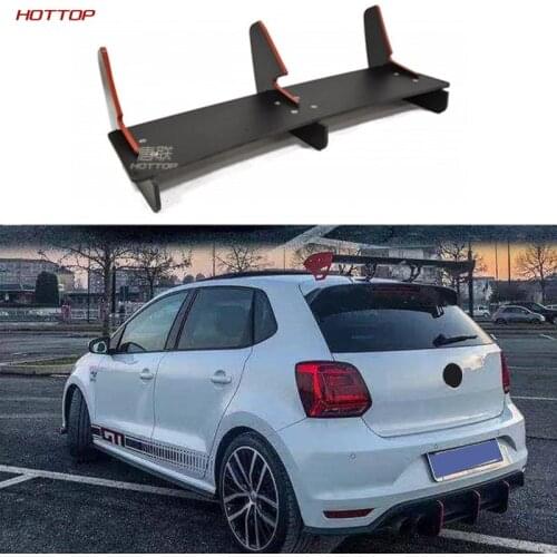 FOR Polo GTI Rear Bumper Spoiler Rear Bumper Diffuser Polo Bilateral Single-out Rear Bumper Modified Rear Spoiler