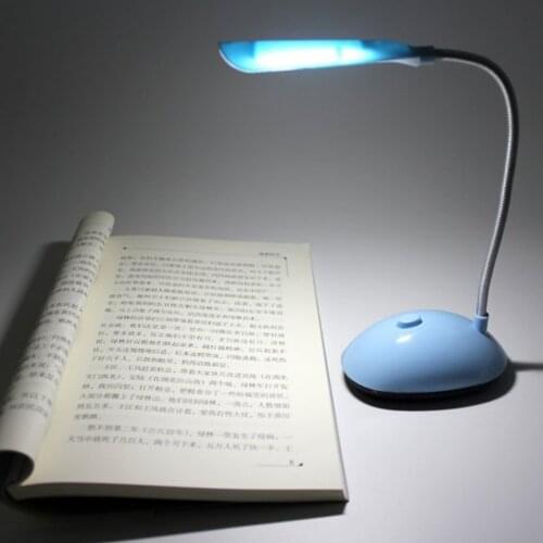 LED Reading Lamp Foldable Dimmable Table Light 4 LED Portable Lamp Flexible Eye Protection Book Light For Home School Office