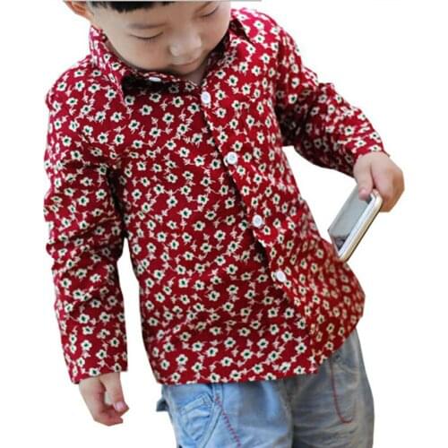 Boys outerwear Spring New Arrival Kids Clothes boys Blouse Childrens Fashion Long-sleeved Cotton boys shirt children clothes