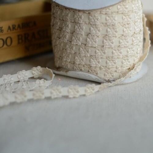 1 / meter beige ribbon lace 1.3cm