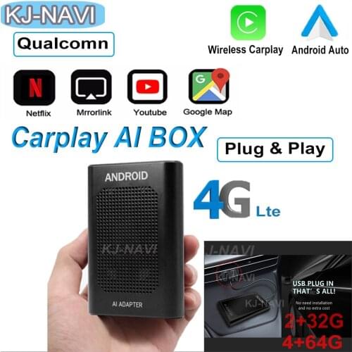 Carplay Ai Box Usb Android Auto System New Version 4+64G For Pioneer Car multimedia player Wireless Mirror Carplay Box Video