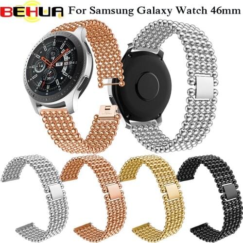 Fashion Style Bracelet Watchband Luxury strap Steel Replacement For Samsung Galaxy Watch 46mm band smart watch wirstband Strap