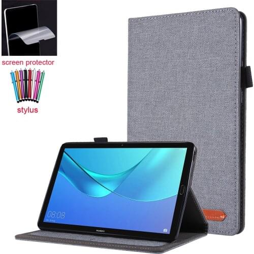 Buwen tablet case for Huawei Mediapad M5 lite 8.0 Shell TPU back cover folio stand case protective shell+screen protector+stylus
