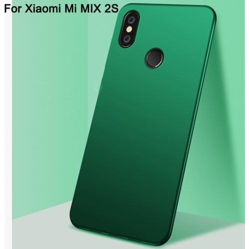 Emerald green color For Xiaomi Mi MIX 2S Case soft Back Cover Case Back Case For Xiaomi Mi MIX2 S Protective Full Frosted Cases