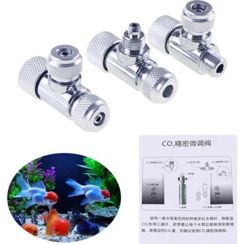 CO2 Needle Valve For Pressure Guage Diffuser System DIY Planted Aquarium 2 Types W00-01A W00-01B W00-01C