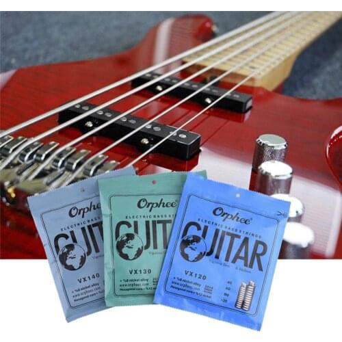 Orphee Electric Bass Strings Hexagonal Steel nickel alloy Wire Medium Light Strong 4/5/6 Strings Available