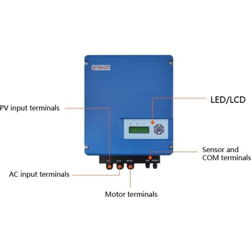 JNTECH ip65 1.5kw 2hp solar water pump system for farm and irrigation