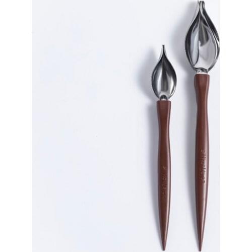 Chocolate Creams Sauce pen Pencil Filter Spoons Coffee Cake Decoration Baking Pastry Stainless Steel chef painting draw Tools
