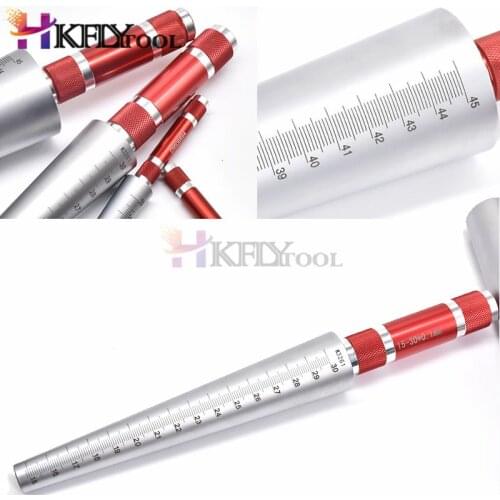 1-6.5mm 3-15mm 15-30mm 30-45mm Conical Feeler Gauge Taper Cone Cylinder Gap Gauge For Measuring Hole Size Diameter Taper Gauge