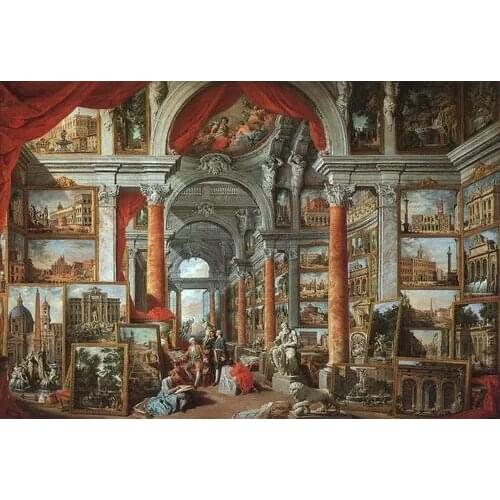 Modern Rome Gallery Views Cross Stitch Kits Top Quality Embroidery Sewing kit Needlework DIY 14CT Unprinted Handmade