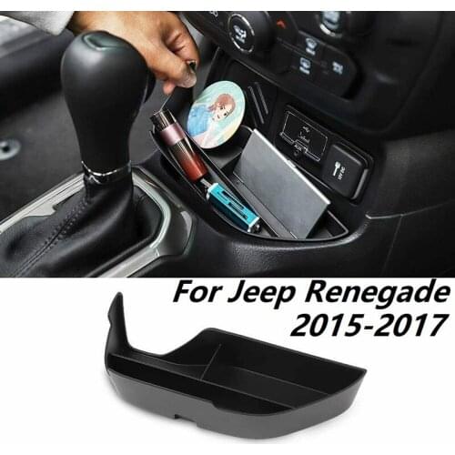 NEW-Gear Tray Center Console Organizers Gear Shift Front Storage Tray for Jeep Renegade 2015-17 Internal Storage Accessories