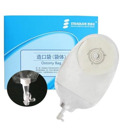 One pc Drainage Urostomy Bags Valve Closure; One-piece Stoma Care Pouch with High Capacity Anti-backflow Medical Care