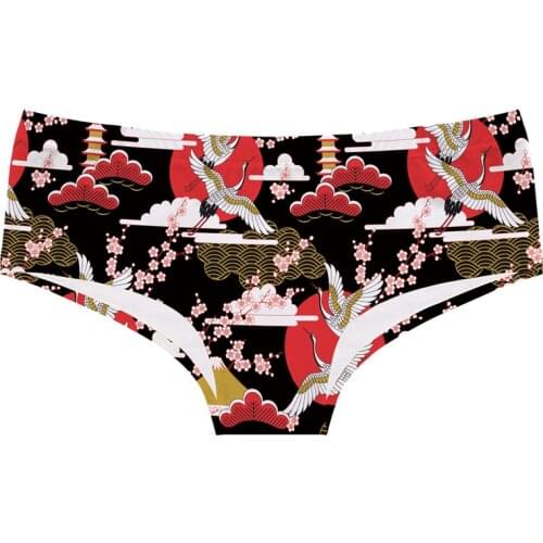 Simple Lattice Printed Girls Lingerie Lightweight Breathable Briefs Temptation Hip-Lift Seamless Panties Sexy Womens Underwear