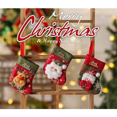 Christmas 2021 New Socks Men Harajuku Warm Santa Claus Gifts Container Fun 1pair Retro Sweet Multi-color Snowman Cute Kawaii Red