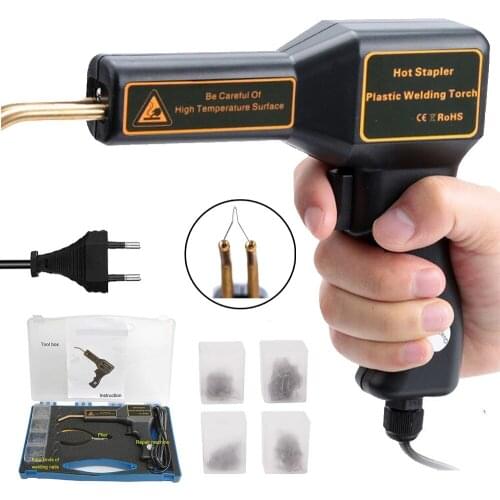 50W Handy Plastic Welder Garage Tools Hot Staplers Machine Staple PVC Plastic Repairing Machine Car Bumper Repair Hot Stapler