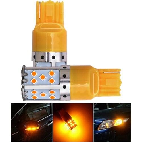 One T20 7440 Led Bulb Yellow 3030 35smd Error Free Turn Signal Stop Tail Turn Signal Reverse Signal
