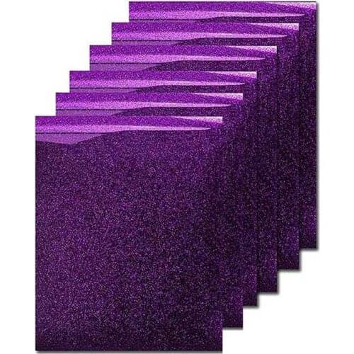 Heat transfer vinyl sheets Iron on glitter transfer vinyl HTV for tshirts heat press Textile easy cut weed washable vinyl paper