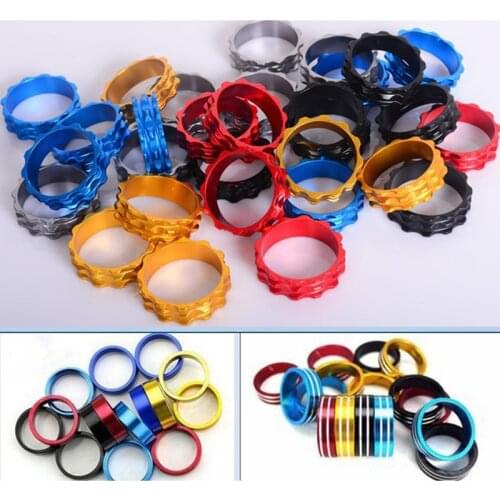 4pcs 5/10/15/20mm MTB Mountain Bikes Road Bicycles Aluminum Alloy Headset Stem Spacer Fork Washer Cap Bicycle accessories