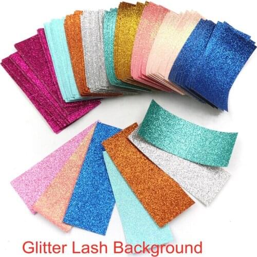 50/100/200pcs internal Glitter Background Paper for Sliding Cases Professional Packaging Accessories for Eyelash Case Packaging