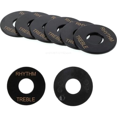 6pcs Guitar Toggle Switch Plate Rhythm Treble Washer Ring for Electric Guitar Dropship