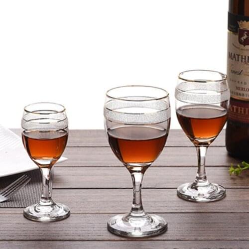 65~125ml Creative Lead-Free Crystal Glass Red Wine Shot Glass Vodka Glass Goblet Glass Cup Tasting Glasses Family Drinkware Bar