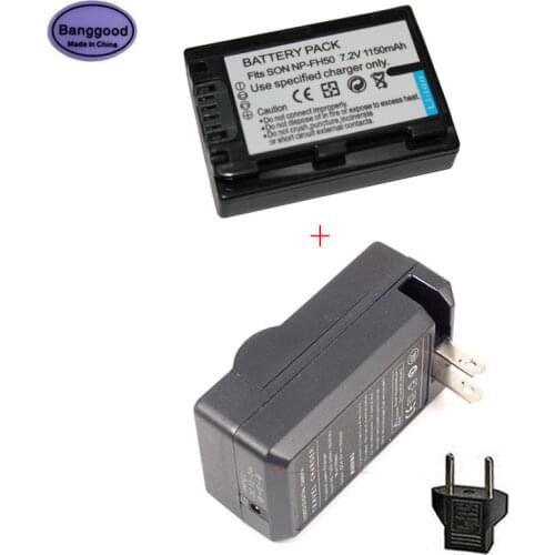 New 1150mAh NP-FH50 NP FH50 NPFH50 Camera Battery For Sony NP-FH40 NP-FH30 NP-FH60 NP-FH70 For Alpha DSLR A230 A330 A380 HX200