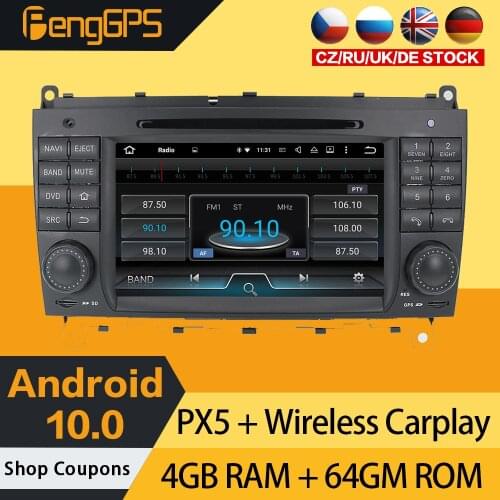 CD DVD Player For Mercedes Benz C W203 CLK W209 Android Radio Multimedia Touchscreen GPS Navigation Headunit Carplay Stereo OBD2