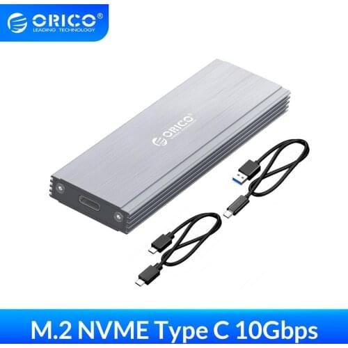 ORICO NVME M.2 SSD Enclosure Case USB3.1 GEN2 10Gbps SSD Mobile Hard Disk Drive Box External Enclosure Case for M2 SSD Case
