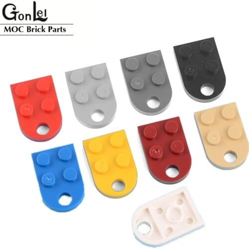 20Pcs/lot MOC Brick Parts 3176 Plate Special 3 x 2 with Hole Building Blocks Bricks DIY Assembles Modified Heart Model Toys Gift