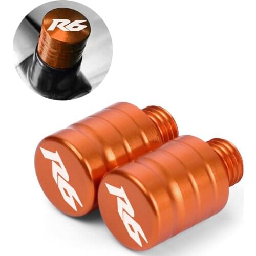 For YAMAHA YZF R6 YZF-R6 yzfr6 2010-2021 2018 2019 2020 CNC aluminum M10x1.25 Left-Hand ,Right-Hand Thread Mirror Hole Plugs Cap