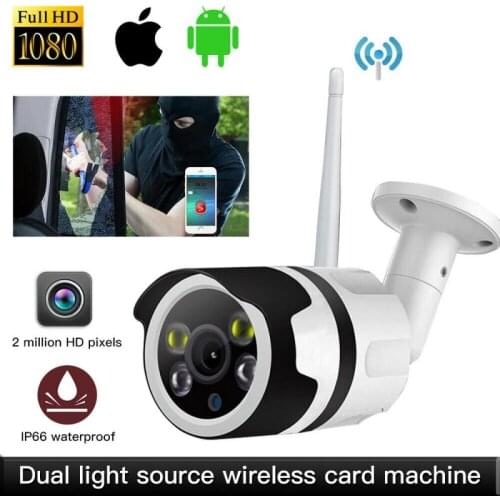 1080P Wireless WIFI IP Camera AI Human Detect Wireless Camera H.264 P2P ONVIF Audio CCTV Outdoor Security IR Night Network Cam