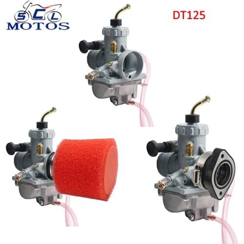 Sclmotos- DT125 DT175 Carb Mikuni VM24 Motorcycle Carburetor 2 Stroke For Yamaha BW200 TTR125 RT100 RT180 Dit Pit Bike Racing