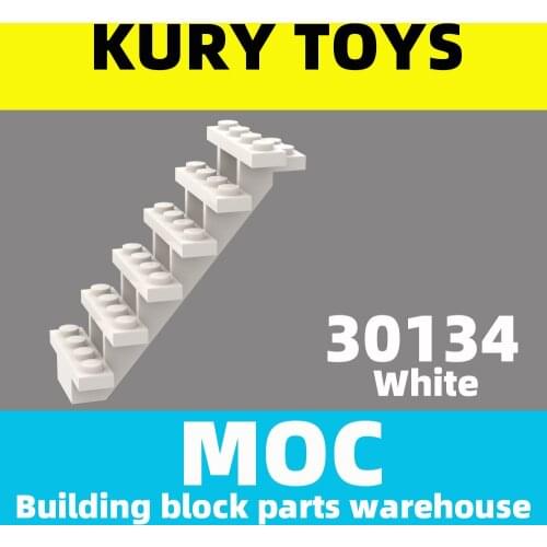 Kury Toys DIY MOC For 30134 Building block parts For Stairs 7 x 4 x 6 Straight Open For Building