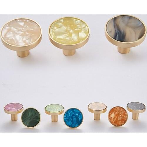 Marble Pattern Furniture Handles for Cabinets Drawer Door Knobs Wall Hanging Hooks Kitchen Cupboard Wardrobe Pulls Knob Hardware