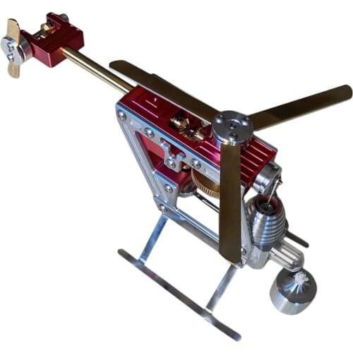 ENJOMOR Metal Stirling Helicopter Engine Model Kits γ-shape Hot-air Stirling Engine STEAM Science Education Toy For Children