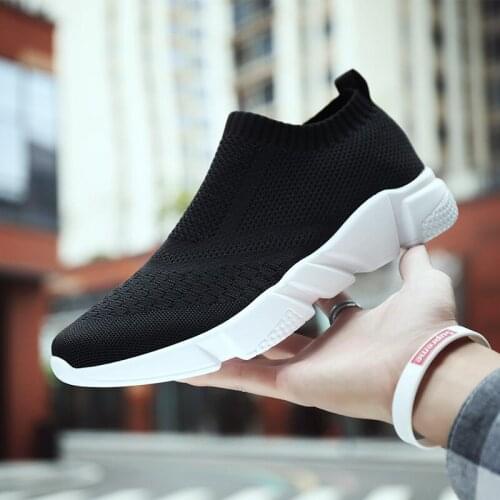 Men Casual Shoes Summer Brand Men Shoes Men Sneakers Fabric Flats Mesh Slip On Loafers Breathable Plus Big Size 45 46