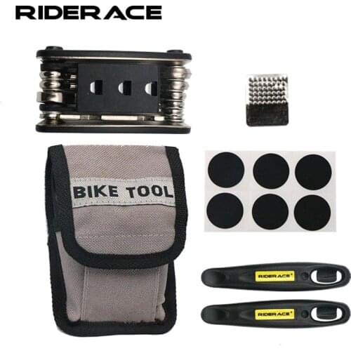 Bicycle Tire Repair Tools Kits Portable Patch Rubber Tool Bag Schrader Inner Tire Patches Lever Set Universal Hand Repair Parts