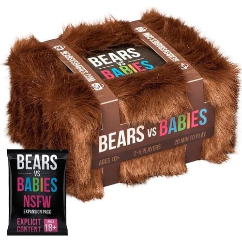 Bear VS Babie Board Game Parent child Interaction Cards Basic NSFW Expansion Pack Children Strategy Educational Toys Family