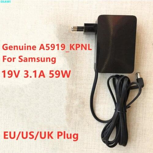 Genuine A5919_KPNL 19V 3.1A 59W Laptop Power Supply AC Adapter BN44-00887E For Samsung S34J550WQU C32F391FWN Laptop Charger