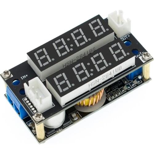 10pcs XL4015 5A Adjustable Power CC/CV Step-down Charge Module LED Driver Voltmeter Ammeter Constant current constant voltage