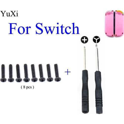 YuXi Durable Metal Cross Type Screws Replacement Repair Tools Kit for Nintendo Switch NS JOY-CON Gamepad Game Controller