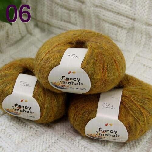 Sale New Soft 3Skeins50g Wrap Shawls Hand Knitting Wool Yarn Womens Cashmere Shawls and Wraps Rainbow Orange 823-06