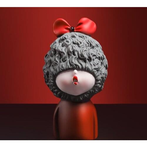 Nordic Resin Abstract Sculpture Cute Angel Statues Home Decoration Accessories Modern Girl Figures Lovely Statue Decoration Gift